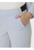 Pantaloni Dama Only Onlatlas Mw Stripe Cigarette Cloud Dancer W Blissful Blue Stripes